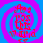 Red text reading 'Am a poser in world' over blue and purple spiral background with four identical