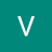 White pixelated V-shaped symbol on solid teal background with slight transparency effect on edges.