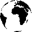 Black and white globe icons in a , each showing different continental views with varying degrees of visible landmasses