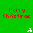 Four green square with red "Merry Christmas" text and white pixelated tree icons at bottom-right corners, arranged in a