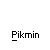 Animated contact sheet of 24 sequential frames showing a pixel art animation sequence featuring Pikmin characters and a robot-like device against a gray background.