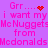 Pixelated text on purple background with animated heart and starburst symbols replacing punctuation.