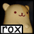 Pixelated cartoon animal with light brown fur, red eyes and mouth, two expressions shown side-by-side.