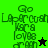 Green and black pixelated icon with 'Go' text, 'LaparGush' text, 'Kara' text, 'Joy98' text, 'from' text, and a star symbol.