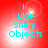 Red background with cyan text reading 'I like shiny objects' in four quadrants, each showing a different light effect on the text.