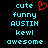 Pixelated cyan text on black background with red heart symbol; two identical static frames show same content.