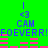 Green background with blue text and pink horizontal bars, displaying 'CAM' and 'FOEVERR!FOEVERR!' in pixelated font with '<3' symbols above each 'CAM'.