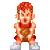 Pixel art character in red uniform holding basketball, shown across six sequential poses with varying arm positions and ball contact.