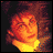 Pixelated of nine showing a character with round glasses and messy hair in various expressions, one displaying 'Harry Potter' text