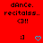 Red background with repeated text and symbols; blue heart pulses between two static smiley faces in a