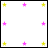 Animated contact sheet of a 48x48 pixel buddy icon showing text animation from "I" to "trusted" with color changes and signature effects.