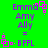 Green background with purple text and pink pixel art elements arranged in a pattern