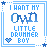 Six identical pixel art buddy icons arranged in a 3x2 contact sheet, each featuring blue text and graphics on white background with decorative borders.