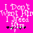Pixelated text on bright pink background with musical notes and asterisks, animated text changes visible across frames