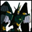 A 48x48 pixel buddy icon featuring a green and yellow robot character with white accents on the left, next to stylized text reading "Anime IM" and "com" on a black background.