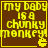 Four identical pixelated display yellow text on brown background with a small smiling face icon below the text
