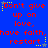 Blue background with red text repeating 'Don't give up on love, have faith, have faith, have faith, restart' and yellow stars scattered throughout.