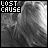 A grayscale animated icon shows a person with long hair, with text 'LOST CAUSE' in the top-left corner changing from white to pink across frames.