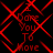 Red pixelated text and geometric shapes repeat in a pattern on black background, with overlapping layers of 'I Love You To Move' phrases
