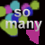 Animated contact sheet showing two frames of a pixelated icon with colorful abstract shapes and text changes against black background.
