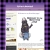 Pixelated figure in dark top and blue pants holds a gray flag-like object against white background with purple border.