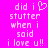 Pixelated text on bright pink background with heart symbol replacing 'love' in phrase.