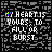25 identical pixelated icons with text 'MY HEART IS YOURS, TO FILL OR BURST' on black background and small colored dots