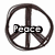 A static image with four distinct sections: a peace symbol, a pink heart, musical notes and headphones, and an empty gray area.