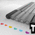 A grayscale animated icon shows a stylized figure walking on a path with colorful footprints, while text below changes from partial to full name.