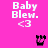 A pink background displays four identical 'Baby Blew.' text blocks with '<3' symbols, each paired with a distinct black-and-white pixelated icon animation.