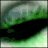 Green-tinged eye with black eyeliner and long lashes, transitioning from closed to open state.