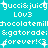Pixelated text and symbols on a cyan background with white pixel art elements including stars, hearts, and repeated phrases.