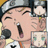 Pixelated anime-style character singing into microphone with orange background and text reading 'Sing like... Nobody's... Listening!!!'