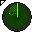 A circular green icon with a black border shows a green line rotating clockwise through multiple positions, with a green pixelated pattern shifting in the background.
