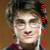 Pixelated static image of a person with dark hair and light skin, wearing a red flower accessory on the right side.