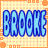 Pixelated static icon featuring large blue text "BROKE" on a checkered background with orange border elements.