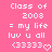 Pink background with white pixelated text reading 'Class of 2008 = my life luv u all <33333' and a heart symbol.
