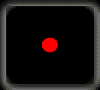 Animated sequence of red and white shapes on black background, transitioning through circular forms with horizontal red bars.