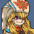 Six pixel-art characters with distinct hairstyles and accessories against a solid blue background.