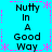 Pixelated text on cyan background with pink decorative elements arranged in a pattern