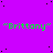 A static image with a bright purple background featuring repeated green text "Brittany" in quotation marks, scattered black dots, and a gray rectangle at the bottom right.