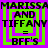 A static digital image with four identical arranged in a , each displaying text on layered green and purple squares