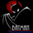 Pixelated static icon of a stylized character with red hair and dark clothing holding a long object, with text below on a black background.