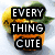 Six pixelated buddy icons arranged in a , each with bold black text overlays on distinct backgrounds featuring fruit, animals, and objects