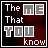 25 pixelated text-based icons with dark red backgrounds, displaying phrases like "The Me That You Know" and "Doesn't Come Around Much," some featuring subtle animation changes in letter colors