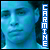 Pixelated blue-toned static icon featuring a stylized face with vertical text reading "CARMINE" on the right side.