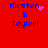 Red background with blue text reading "Kirsten & Taylor!" and animated pink pixel effects near the top-right of each frame.