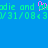 Pixelated green text on blue background with pink heart symbol, showing repeated text and date strings.