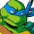 A pixelated cartoon character with green skin and a blue mask appears on the left side of a contact sheet, while the right side displays green text reading "Original Icons .com" on a dark background.