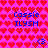 Pixelated icon with pink background of red hearts, blue text 'Cassie' and 'ILYSM', and small blue heart symbols. Animated version shows identical static elements without visible motion changes.